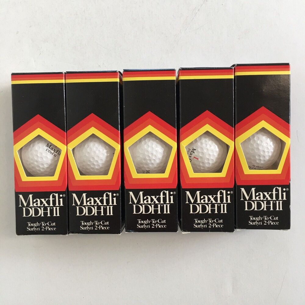 15 Pack Maxfli DDH II White Golf Balls Surlyn New Vintage Dunlop Made in Japan